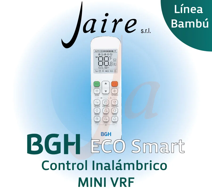 VRF MINI BGH CONTROL REMOTO RM12F